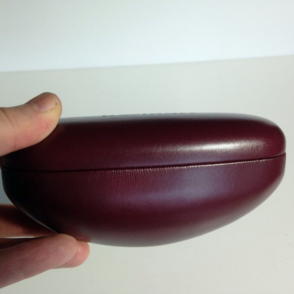 Davidoff maroon Glasses Case empty for sunglasses eyeglasses DEEP with knob/hook - Picture 1 of 10
